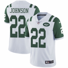 Women's Nike New York Jets #22 Trumaine Johnson White Vapor Untouchable Elite Player NFL Jersey
