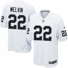 Men's Nike Oakland Raiders #22 Rashaan Melvin Game White NFL Jersey