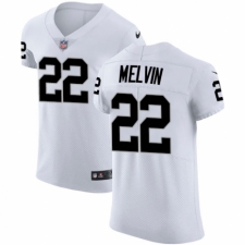 Men's Nike Oakland Raiders #22 Rashaan Melvin White Vapor Untouchable Elite Player NFL Jersey