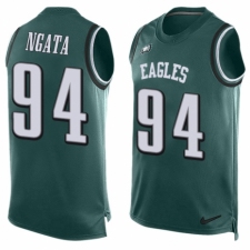 Men's Nike Philadelphia Eagles #94 Haloti Ngata Limited Midnight Green Player Name & Number Tank Top NFL Jersey