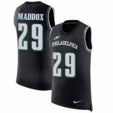 Men's Nike Philadelphia Eagles #29 Avonte Maddox Black Rush Player Name & Number Tank Top NFL Jersey
