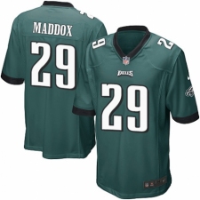 Men's Nike Philadelphia Eagles #29 Avonte Maddox Game Midnight Green Team Color NFL Jersey