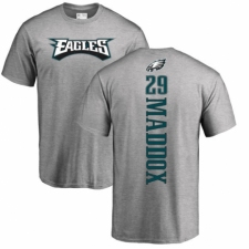 Nike Philadelphia Eagles #29 Avonte Maddox Ash Backer T-Shirt