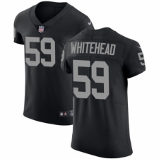 Men's Nike Oakland Raiders #59 Tahir Whitehead Black Team Color Vapor Untouchable Elite Player NFL Jersey
