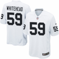 Men's Nike Oakland Raiders #59 Tahir Whitehead Game White NFL Jersey