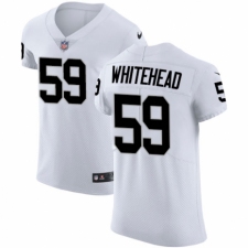 Men's Nike Oakland Raiders #59 Tahir Whitehead White Vapor Untouchable Elite Player NFL Jersey