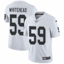 Men's Nike Oakland Raiders #59 Tahir Whitehead White Vapor Untouchable Limited Player NFL Jersey