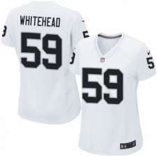 Women's Nike Oakland Raiders #59 Tahir Whitehead Game White NFL Jersey