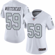 Women's Nike Oakland Raiders #59 Tahir Whitehead Limited White Rush Vapor Untouchable NFL Jersey