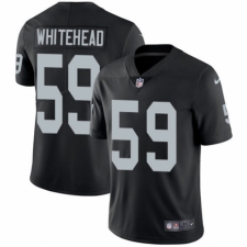 Youth Nike Oakland Raiders #59 Tahir Whitehead Black Team Color Vapor Untouchable Elite Player NFL Jersey