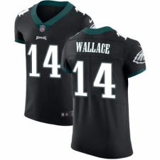 Men's Nike Philadelphia Eagles #14 Mike Wallace Black Vapor Untouchable Elite Player NFL Jersey