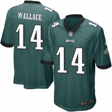 Men's Nike Philadelphia Eagles #14 Mike Wallace Game Midnight Green Team Color NFL Jersey