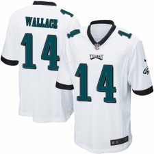 Men's Nike Philadelphia Eagles #14 Mike Wallace Game White NFL Jersey