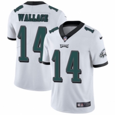 Men's Nike Philadelphia Eagles #14 Mike Wallace White Vapor Untouchable Limited Player NFL Jersey