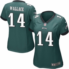 Women's Nike Philadelphia Eagles #14 Mike Wallace Game Midnight Green Team Color NFL Jersey
