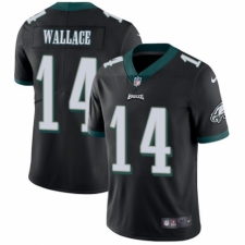 Youth Nike Philadelphia Eagles #14 Mike Wallace Black Alternate Vapor Untouchable Limited Player NFL Jersey