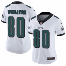 Women's Nike Philadelphia Eagles #80 Markus Wheaton White Vapor Untouchable Limited Player NFL Jersey