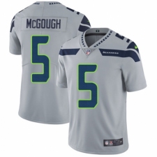 Men's Nike Seattle Seahawks #5 Alex McGough Grey Alternate Vapor Untouchable Limited Player NFL Jersey