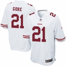 Men's Nike San Francisco 49ers #21 Frank Gore Game White NFL Jersey