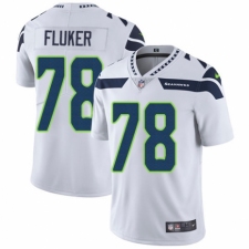 Men's Nike Seattle Seahawks #78 D.J. Fluker White Vapor Untouchable Limited Player NFL Jersey