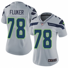 Women's Nike Seattle Seahawks #78 D.J. Fluker Grey Alternate Vapor Untouchable Limited Player NFL Jersey