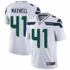 Men's Nike Seattle Seahawks #41 Byron Maxwell White Vapor Untouchable Limited Player NFL Jersey