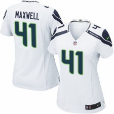 Women's Nike Seattle Seahawks #41 Byron Maxwell Game White NFL Jersey