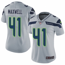 Women's Nike Seattle Seahawks #41 Byron Maxwell Grey Alternate Vapor Untouchable Limited Player NFL Jersey