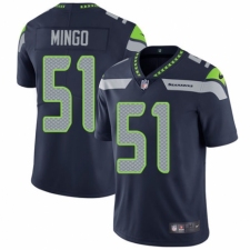 Men's Nike Seattle Seahawks #51 Barkevious Mingo Navy Blue Team Color Vapor Untouchable Limited Player NFL Jersey