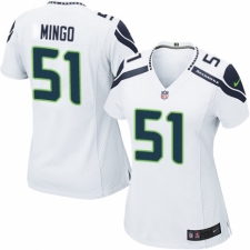 Women's Nike Seattle Seahawks #51 Barkevious Mingo Game White NFL Jersey