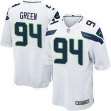 Men's Nike Seattle Seahawks #94 Rasheem Green Game White NFL Jersey