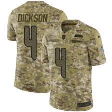 Men's Nike Seattle Seahawks #4 Michael Dickson Limited Camo 2018 Salute to Service NFL Jersey