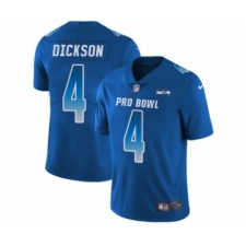 Men's Nike Seattle Seahawks #4 Michael Dickson Limited Royal Blue NFC 2019 Pro Bowl NFL Jersey
