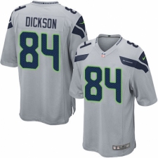 Men's Nike Seattle Seahawks #84 Ed Dickson Game Grey Alternate NFL Jersey