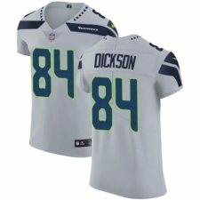 Men's Nike Seattle Seahawks #84 Ed Dickson Grey Alternate Vapor Untouchable Elite Player NFL Jersey