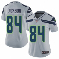 Women's Nike Seattle Seahawks #84 Ed Dickson Grey Alternate Vapor Untouchable Elite Player NFL Jersey