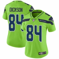 Women's Nike Seattle Seahawks #84 Ed Dickson Limited Green Rush Vapor Untouchable NFL Jersey