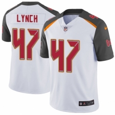 Men's Nike Tampa Bay Buccaneers #47 John Lynch White Vapor Untouchable Limited Player NFL Jersey