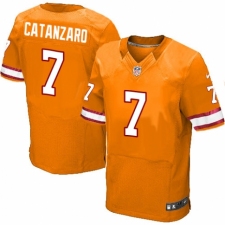 Men's Nike Tampa Bay Buccaneers #7 Chandler Catanzaro Elite Orange Glaze Alternate NFL Jersey