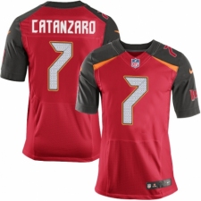 Men's Nike Tampa Bay Buccaneers #7 Chandler Catanzaro Elite Red Team Color NFL Jersey