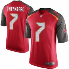 Men's Nike Tampa Bay Buccaneers #7 Chandler Catanzaro Game Red Team Color NFL Jersey