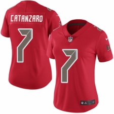 Women's Nike Tampa Bay Buccaneers #7 Chandler Catanzaro Limited Red Rush Vapor Untouchable NFL Jersey