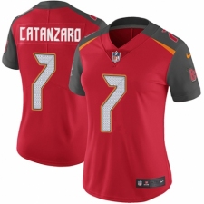 Women's Nike Tampa Bay Buccaneers #7 Chandler Catanzaro Red Team Color Vapor Untouchable Limited Player NFL Jersey