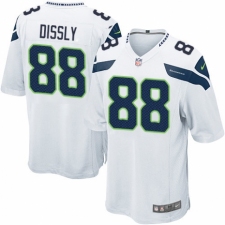 Men's Nike Seattle Seahawks #88 Will Dissly Game White NFL Jersey