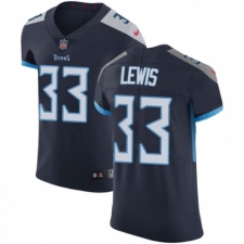 Men's Nike Tennessee Titans #33 Dion Lewis Navy Blue Team Color Vapor Untouchable Elite Player NFL Jersey
