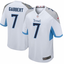 Men's Nike Tennessee Titans #7 Blaine Gabbert Game White NFL Jersey