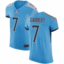 Men's Nike Tennessee Titans #7 Blaine Gabbert Light Blue Alternate Vapor Untouchable Elite Player NFL Jersey