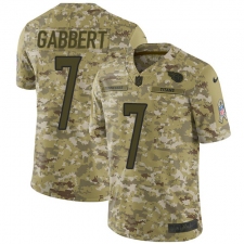Men's Nike Tennessee Titans #7 Blaine Gabbert Limited Camo 2018 Salute to Service NFL Jersey