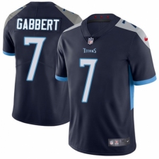 Men's Nike Tennessee Titans #7 Blaine Gabbert Navy Blue Team Color Vapor Untouchable Limited Player NFL Jersey