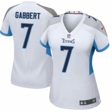 Women's Nike Tennessee Titans #7 Blaine Gabbert Game White NFL Jersey